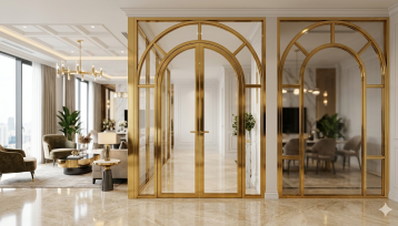 Gia Công Khung Cửa – Khung Vòm Inox 304 Mạ PVD Cao Cấp